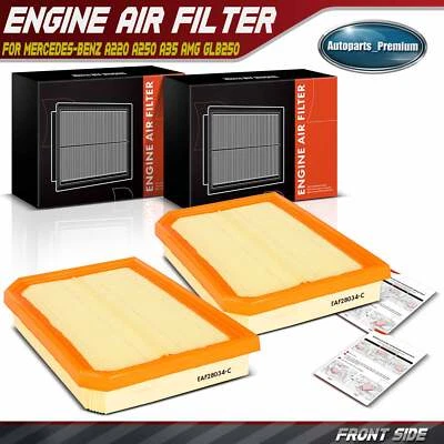 2x Filtro de aire del motor para Mercedes-Benz A220 A250 A35 AMG GLB250 GLB35 AMG 2,0 L Foto 1 de 4
