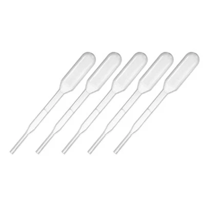 20 Pcs 0.2ml Disposable Pipettes Test Tubes Liquid Drop Droppers 61mm Long - Image 1 of 3