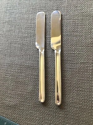  Cuchillos de cena cubiertos de acero inoxidable BORDIN SASAKI Vignelli Designs 7 7/8" en muy buen estado Foto 1 de 4