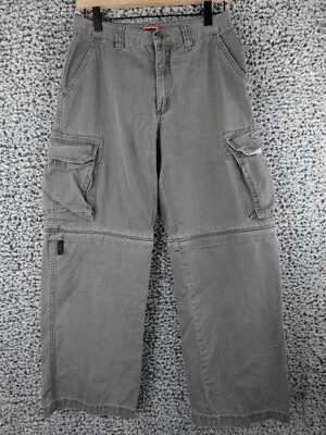 Union Bay Youth Boy Convertible Cargo Pants Adjustable Waist Size 16 Grey - Image 1 of 4