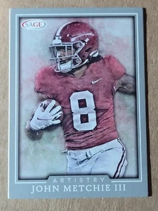 John Metchie III 2022 Sage Artistry Rookie Silver Parallel Football Card #65 - Photo 1 sur 10