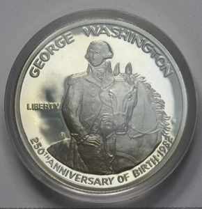 1982-S Commemorative Half Dollar Horse George Washington 4328 combine shipping - Picture 1 of 2