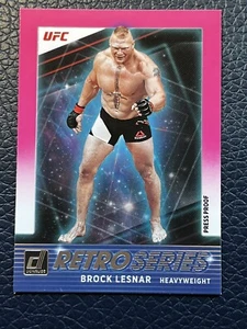 Donruss UFC Brock Lesnar Serie Retro 2022 Prueba de Prensa Rosa #7 Peso Pesado - Imagen 1 de 6