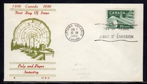 Canada #362 Paper Industry FDC H & E Cachet c433 - Picture 1 of 2