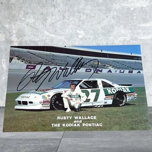 Rusty Wallace signed KODIAK VINTAGE 1989 PONTIAC GRAND PRIX WINSTON CUP photo - Picture 1 of 2