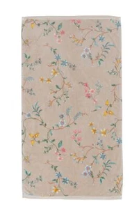 PIP Studio Duschtuch Badetuch Les Fleurs Khaki 70x140 cm Blumenranke Blütenrispe - Bild 1 von 5