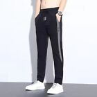1pcs Jogging Pants M-5XL No Elasticity Polyester Solid Color Stree Casual