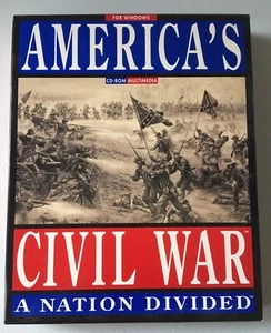 Americas Civil War: A Nation Divided Windows PC CDROM 1994 Big Box PC - Bild 1 von 4