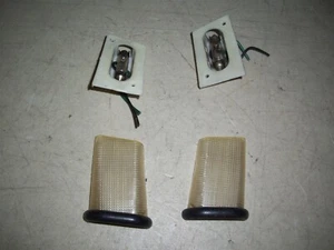 1987 Jaguar XJ6 Courtesy Lamps B Pillar Mounted Black Bezel - Picture 1 of 4