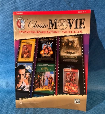 Alfred Easy Classic Movie Instrumental Solos Sheet Music Book Loc BB - Image 1 of 4