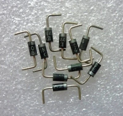 1N4004 # 10-Stück # Si-Gleichrichter-Dioden (Vorkonfektioniert) von Gl - Bild 1 von 4