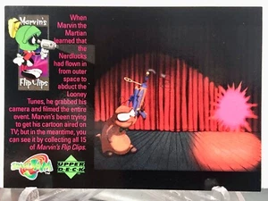 Insertos Space Jam 1996 cubierta superior - clips abatibles de Marvin - tarjeta #F24 - ¡casi nuevo! - Imagen 1 de 2