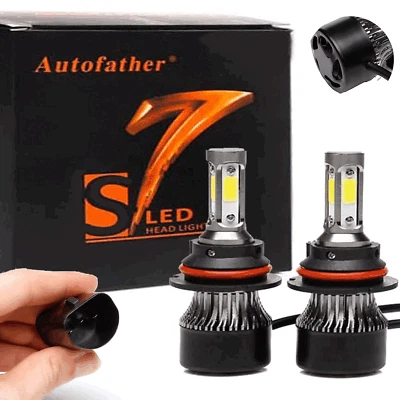 2x 9004 HB1 1400W 210000LM LED Headlight Hi-Lo Beam Bulbs Replace XENON HID NEW Foto 1 de 4