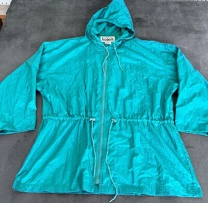 Chaqueta cortavientos para mujer turquesa ropa exterior ligera senderismo talla grande - Imagen 1 de 8