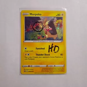 HD SWIRL C ๐ Morpeko SWSH116 Cosmos Holo Rare Sword & Shield Pokemon Card - NM - Picture 1 of 2