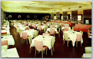 Vtg Asbury Park New Jersey NJ Michals Restaurant Dining Room View Postcard - Picture 1 of 2