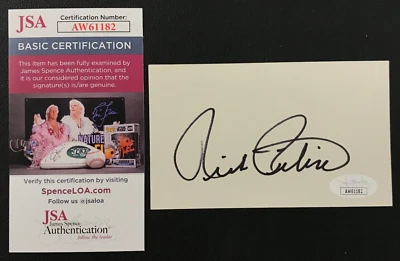 St. John's University Coach Rick Pitino Signed Index Card w/ JSA COA - Image 1 of 4