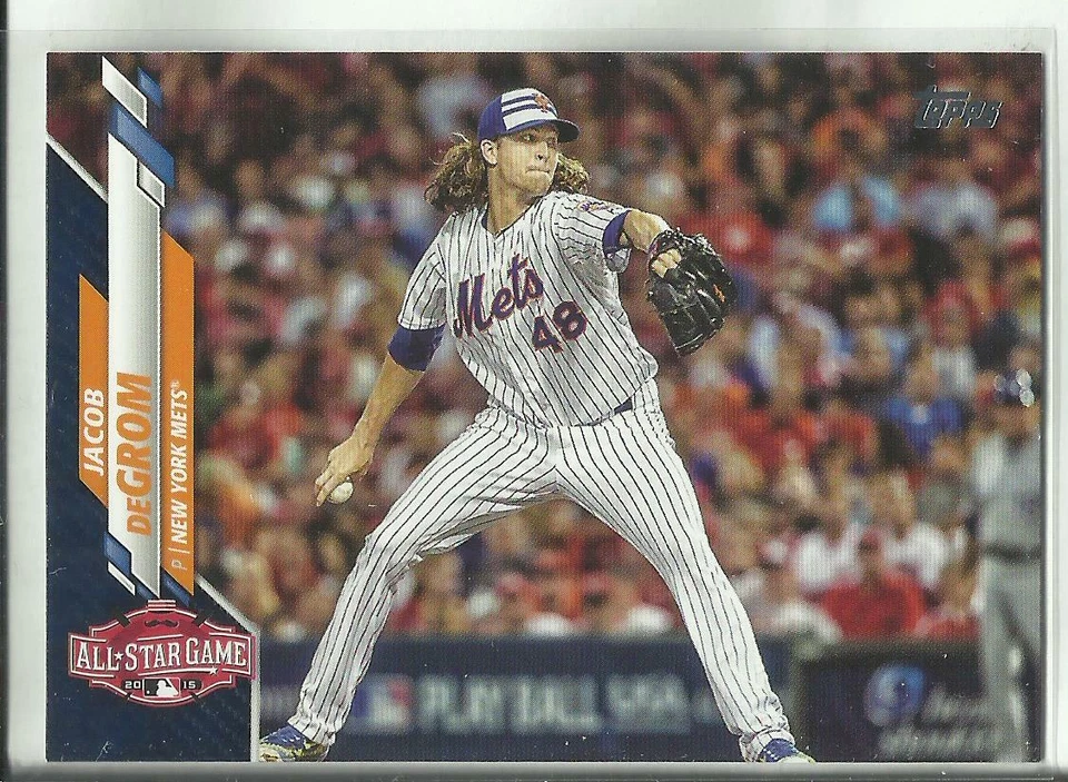 2020 Topps Update Series Wal-Mart Royal Blue #U-299 All-Star Jacob deGrom - Image 1 of 2