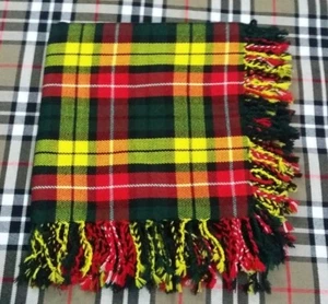 Herren Scottish Highland Kilt Fly Plaid Buchanan Tartan 48"x 48" Acryl Wolle - Bild 1 von 5