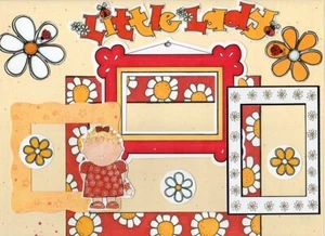 "LITTLE LADY" COCK A DOODLE DESIGNS DIE CUT SET ~ DAISIES GIRLS BABIES LADYBUG * - Picture 1 of 3