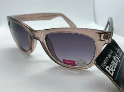 NUEVO CON ETIQUETAS Gafas de sol Foster Grant Beauty Lab para mujer con marco translúcido rosa MaxBlock Foto 1 de 4