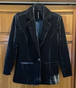 Woman's Design Lab Lord & Taylor Blazer Jacket Midnight Blue Size S/P - Picture 1 of 7