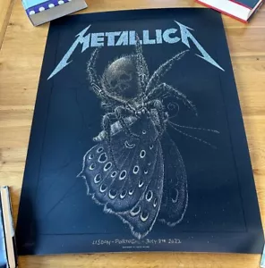 Metallica 2022 Passeio Marítimo Lisbon Portugal Original Concert Poster Numbered - Bild 1 von 6