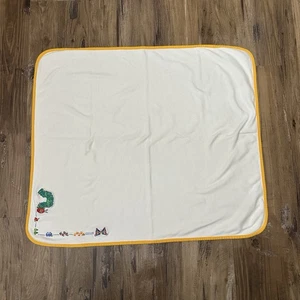 Carter's Very Hungry Caterpillar Embroidered Cotton Baby Blanket Lovey Carle - Picture 1 of 10