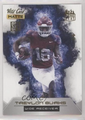2022 Wild Card Matte SP Exclusive White - Blue Flames /8 Treylon Burks Rookie RC - Image 1 of 2