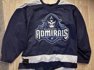 Camiseta deportiva de hockey Milwaukee Jr Admirals reversible para niños grande amenaza - Imagen 1 de 4