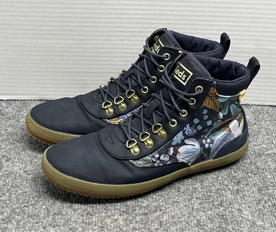 Keds Paper Scout Boots Women's 8.5 Blue Floral Water Resistant Duck - Image 1 of 4