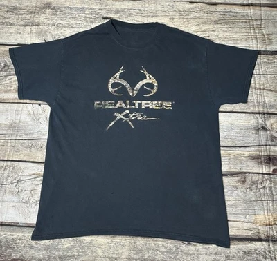 RealTree Xtra Black Camo T Shirt Mens Size Large - Image 1 of 4
