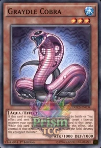 1st Ed Graydle Cobra DOCS-EN034 Yugioh - Picture 1 of 1