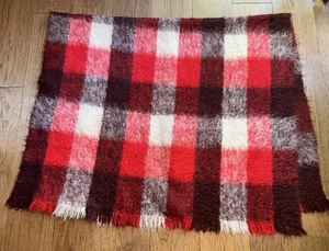 VTG Scotland Glen Cree Mohair Blanket Shawl Robe Throw  78in X 50in Fringed - Picture 1 of 3
