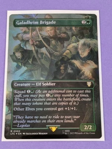 MTG: The Lord of the Rings: Galadhrim Brigade Borderless Foil #0502 Rare - NM - Picture 1 of 1