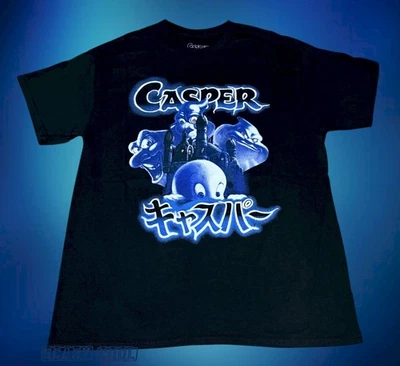 New Casper the Friendly Ghost Kanji Vintage Mens Throwback T-Shirt - image 1 of 2