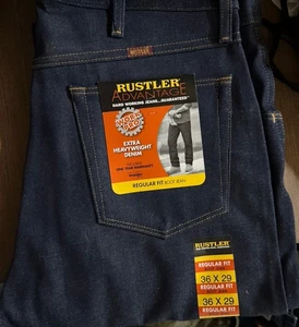 Rustler Advantage Extra Heavy Weight Denim Work Jeans 36 X 29 - Picture 1 of 1