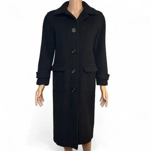 Talbots Petites 100% Wool Full Length Long Pea Coat Size 2 - Picture 1 of 11