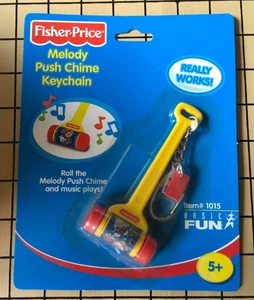 2001 NOS Fisher Price Melody push Miniature keychain Basic Fun Item#1015 - Bild 1 von 9