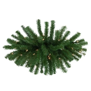 Northlight 28" Pre-Lit Dorchester Pine Artificial Christmas Swag, Clear Lights - Picture 1 of 4