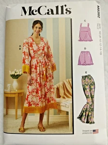 Misses Ropa de Dormir, Cuerda, Camisón, Pantalones Cortos Pijama Patrón McCall's M8392 Talla 8-16 - Imagen 1 de 8