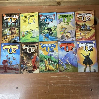 The Wizard Of Oz Series Lot Of 10 PB Books L. Frank Baum Del Rey Foto 1 de 4