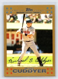 MICHAEL CUDDYER 2007 Topps Gold Parallel #119 Minnesota Twins 1417/2007 - Picture 1 of 2