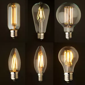 Birne LED Vintage Lampen Industrie Filament Glühbirnen Eichhörnchen Käfig Edison A + - Bild 1 von 8