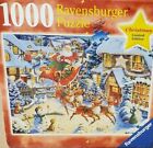 Santa's Flying Visit NEW Ravensburger Puzzle, Limited Christmas Ed., 1000 Pieces