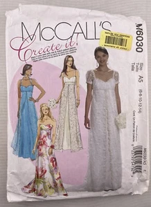McCall’s 6030 Wedding Bridal Prom Formal Dress Gown Sizes 6-14 - Picture 1 of 4