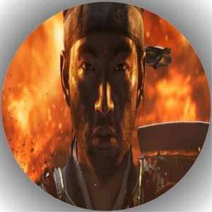 Colocador de tartas cumpleaños imagen de tartas fondant oblato Ghost of Tsushima L5 - Imagen 1 de 1