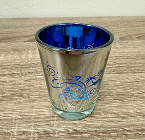Blau & Silber Delfin Schnapsglas - Bild 1 von 3