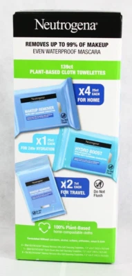 Neutrogena Makeup Remover & Hydro Boost Towelettes 139 Counts New Free Shipping - Image 1 of 4