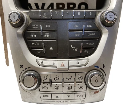 2010 2011 2012 Chevrolet Equinox Ac Heater Am/Fm Radio CD Player OEM #C152 - Image 1 of 4